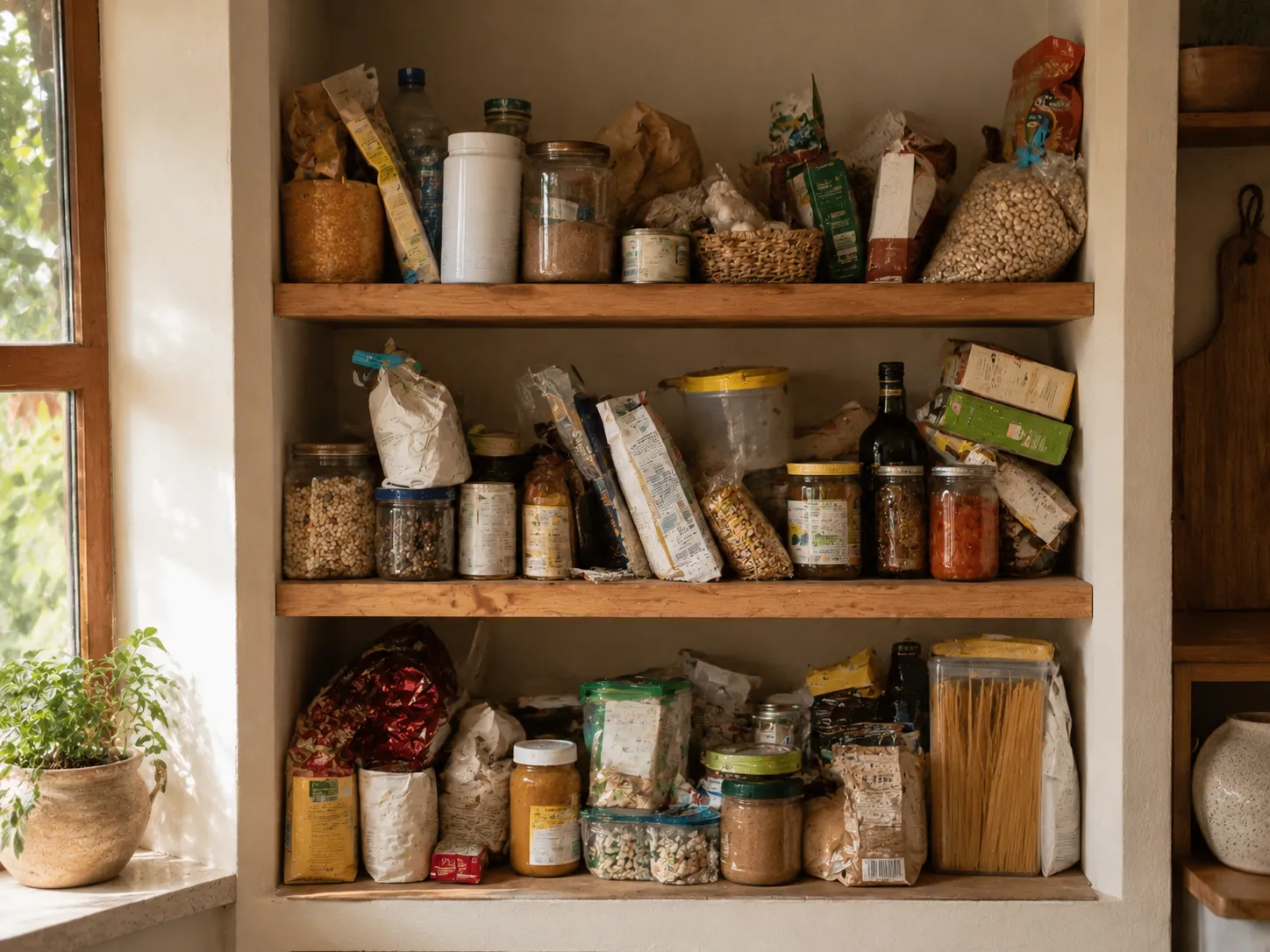 Antes — Antes & depois: organizei a despensa em 3 tardes por R$ 180